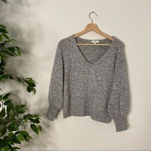 BP Vneck longsleeves grey sweater pullover